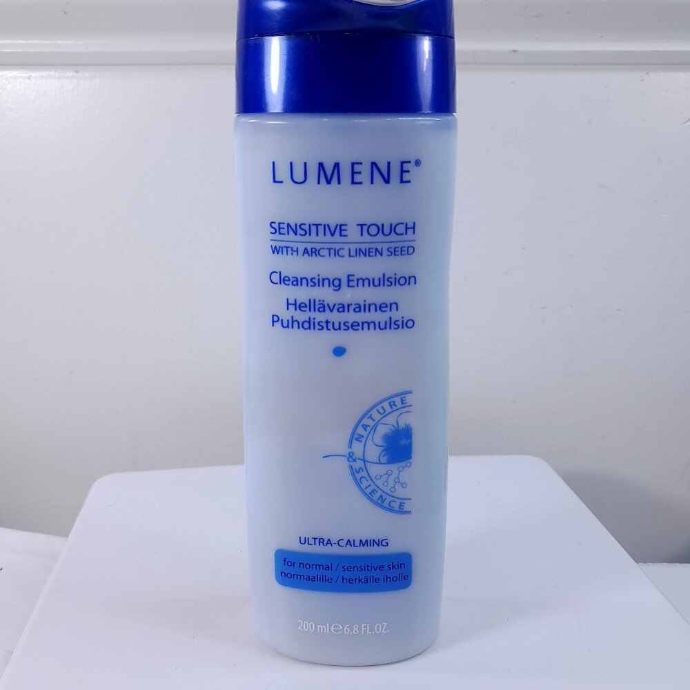 LUMENE Cleansing Emulsion Sensitive Touch with‎ Arctic Linen Seed 6.8 fl oz